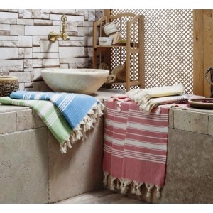 Toptan Balık Sırtı Peştemal 100x180 cm Pamuk Polyester